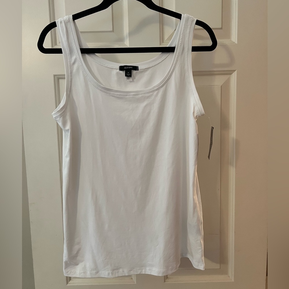 NWT Alfani Layering Bright White Tank Top